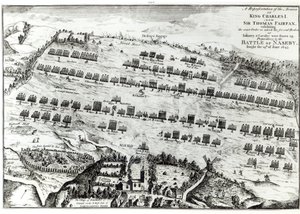 Voorbereiding voor de Slag bij Naseby, gevochten op 14 juni 1645, gepubliceerd in 