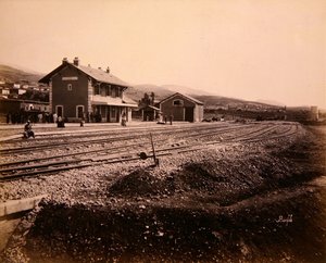 Station huis in Mallakah-Zahleh aan de spoorlijn Beiroet naar Damascus