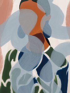 Abstract portret van een vrouw
