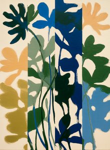 Bloemen in kleurblokken door Studio Palette