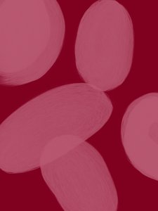 Vloeibare karmozijnrode vormen door Studio Palette