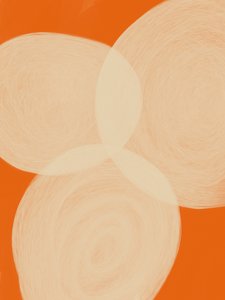 Rustige oranje vormen door Studio Palette