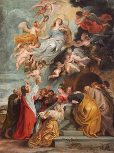 De Tenhemelopneming van de Maagd, waarschijnlijk midden 1620s door Studio of Peter Paul Rubens