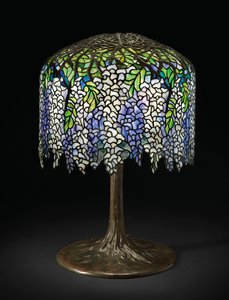 Wisteria tafellamp, ca. 1910