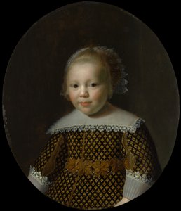 Portret van een jonge jongen door Style of Paulus Moreelse