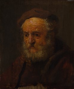 Studiehoofd van een oude man door Style of Rembrandt