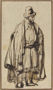 Een oosterling door Style of Rembrandt van Rijn