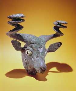 Hoofd van een stier, uit Irak, ca. 2000 v.Chr.
