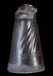 Mesopotamië: onderste helft van het diorietbeeld van Manishtusu door Sumerian Mesopotamian School