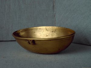 Sumerische beschaving: ovale gouden schaal