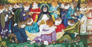 Illustratie uit Cats Galore! A Compendium of Cultured Cats (pub. 2015)