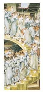 Illustratie uit Pre-Raphaelite Cats (pub. 1999)