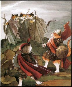 Illustratie uit Shakespeare Cats (pub. 1996)