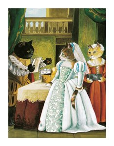 Illustratie uit Shakespeare Cats: Poster Boek (pub. 2016)