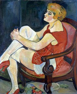 Vrouw met witte kousen, 1924