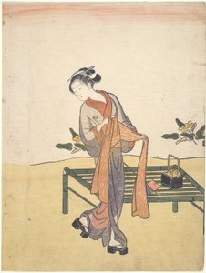 Schoonheid Koelt Af door Suzuki Harunobu
