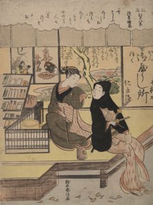 Mist Opruimen bij Asakusa: Acht Zichten van Chic Edo door Suzuki Harunobu