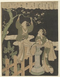 De tweede maand door Suzuki Harunobu