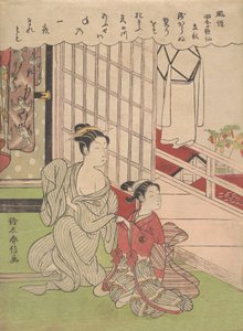 Eerste Dag van de Herfst Risshu, ca. 1765 door Suzuki Harunobu