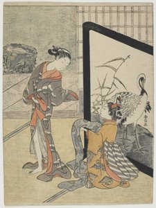 Aankleden, 1765-69 door Suzuki Harunobu