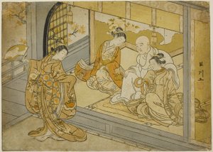 Hotoke Gozen danst voor Taira no Kiyomori door Suzuki Harunobu