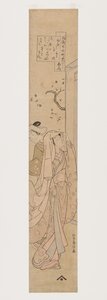 Komachi bij Kiyomizu-tempel door Suzuki Harunobu