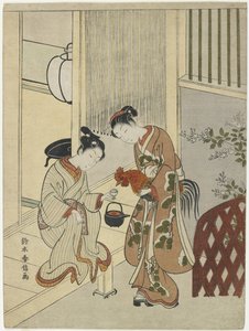 Geliefden die een Haan Sake Geven, ca. 1767