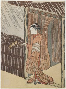 Mitate van de dichter O_ta Do_kan, 1766-1767 door Suzuki Harunobu