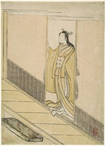 Parodie op Kawachi-goe uit "Tales of Ise", 1765