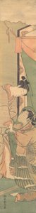 Afscheid van geliefden: De ochtend erna, ca. 1765-70 door Suzuki Harunobu