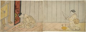 De Boogschietgalerij, 1765 door Suzuki Harunobu