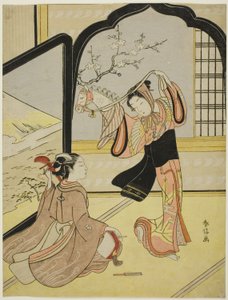 De Harugoma Dans door Suzuki Harunobu