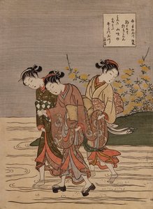 De Juweelrivier bij Ide", uit de serie "De Zes Juweelrivieren" door Suzuki Harunobu