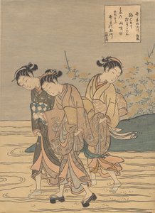 De Tama-rivier bij Ide, Yamashiro Provincie door Suzuki Harunobu