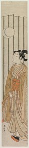 Jonge man die voetbal speelt, late 1760s door Suzuki Harunobu