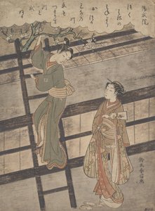 Yozei no In door Suzuki Harunobu