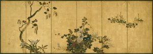 Bloemen van de Herfst en Winter door Suzuki Kiitsu
