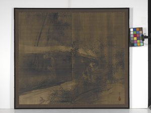 Tanuki Onder Een Brug
