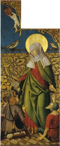 Sint-Elizabeth met twee bedelaars