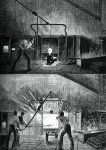 Puddlers aan het werk, c1880