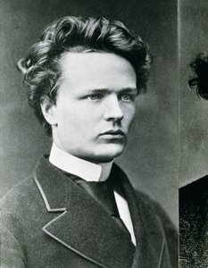 August Strindberg (zwart-wit foto)