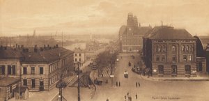 Malmo: Feest vanuit de haven (z/w foto) door Swedish Photographer