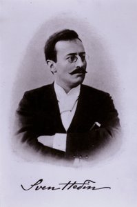 Sven Hedin, Zweedse ontdekkingsreiziger (zw/w foto)