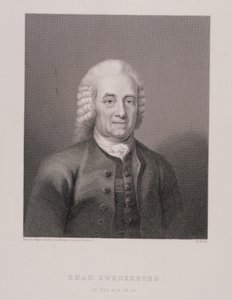 Emanuel Swedenborg (1688-1772) op de leeftijd van 80, gegraveerd door W. Holl, uit Wereldreligie, uitgegeven door A. Fullarton & Co. door Swedish School
