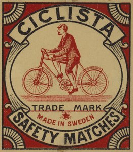 Etiket voor Ciclista veiligheidslucifers