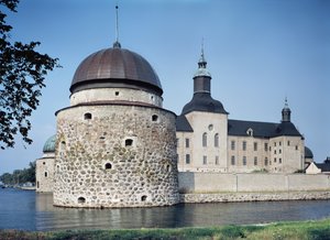 Uitzicht op het kasteel van Vadstena, gebouwd in 1545