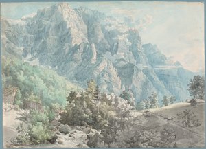 Het Glärnisch-massief in Zwitserland door Swiss 18th Century