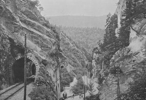 Gorges de Moutier (zwart-wit foto) door Swiss Photographer