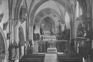 Het interieur van de Kathedraal van Chur