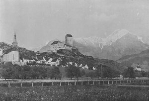 Sargans, Vallee du Rhin (zwart-wit foto) door Swiss Photographer